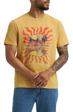 Wrangler Cotton Graphic T-Shirt in Pale Gold at Nordstrom, Size Xx-Large