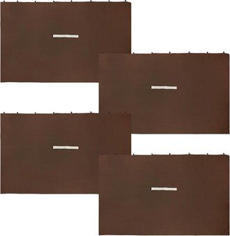 Sunnydaze Outdoor 4Pc Fabric Privacy Sidewall Set For 10X10ft Gazebo