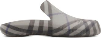 Burberry Stingray checked-lining slippers - women - Rubber/Polyethylene vinyl acetate (PEVA)/Rubber/Rubber - 37 - Grey