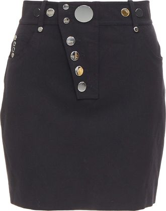 Alexander Wang Wool Snap Buttons Skirt