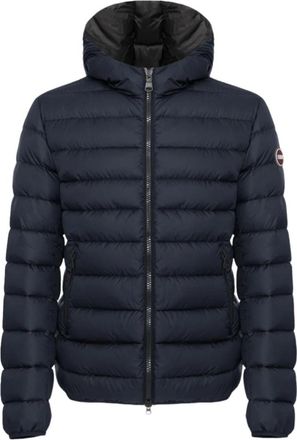 Colmar Sportieve Donsjas met Vaste Capuchon - Heren - Ski Jassen - Blauw - 4XL - Nylon - Fitness
