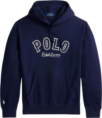 Ralph Lauren Hoodies & sweatvesten, Heren, Blauw, S, Katoen, RL Fleece Western Logo Hoodie