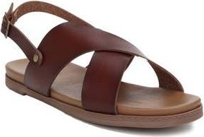 Seven 7 Crisscross Slingback Sandal in Mocha at Nordstrom Rack, Size 10