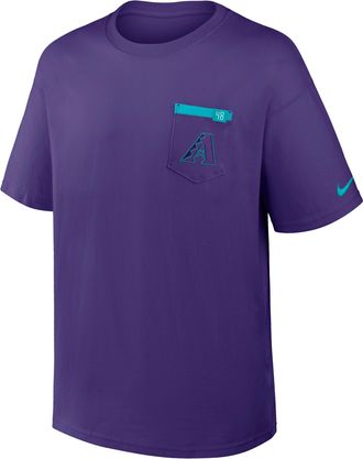Nike Arizona Diamondbacks City Connect 2-Hit Max90 Pocket Nike Mens MLB T-Shirt in Purple | 04T751LDQS-QUY