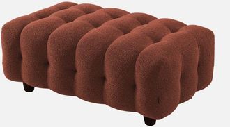 Sweeek Puff, Reposapi&eacute;s Para Sof&aacute; De 3 Plazas Leon Borreguito Texturizada