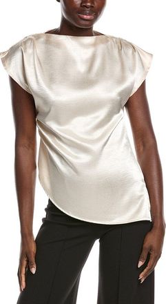 Gracia Asymmetrical Side Pleats Top