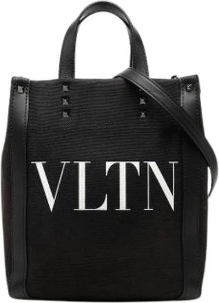 Valentino Pre-owned Satchel - Dames - Vintage Shopper - Zwart - ONE Size - Leer - Vintage