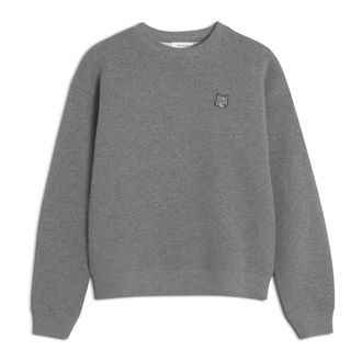 Maison Kitsuné Hoodies & sweatvesten, Heren, Grijs, M, Katoen, Comfortabel sweatshirt met vosjeslogo