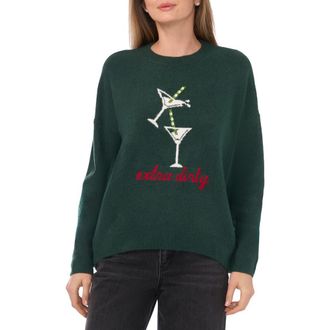 CeCe by Cynthia Steffe Extra Dirty Cozy Sweater in Windsor Moss at Nordstrom Rack, Size X-Large