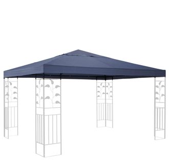 Quick-Star Quick-star - Ersatzdach F&uuml;r Bl&auml;tter Pavillon 3x3m Pavillondach Grau Ersatzbezug