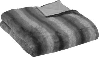 Atmosphera Atmosphera - Manta Grizzli - Piel Sint&eacute;tica - Gris - 180x230 Cm Cr&eacute;ateur DInt&eacute;rieur