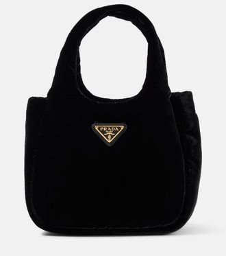 Prada Mini padded velvet tote bag