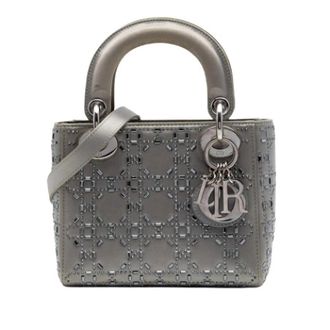 Dior Pre-owned Lady Dior - Dames - Vintage Handtas - Grijs - ONE Size - Leer - Vintage