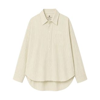 Denimist Dames, Blouses & Shirts, Beige, Maat: M Katoen