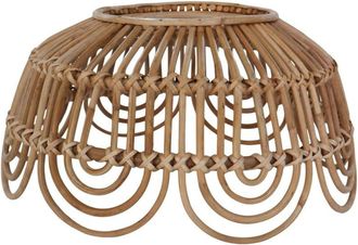 Decoclico L&aacute;mpara vintage de rat&aacute;n natural madera clara