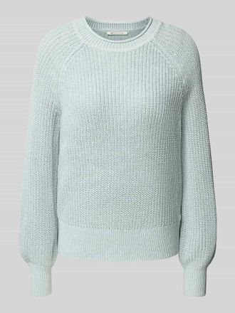 Tom Tailor Denim Regular Fit Strickpullover aus Baumwoll-Mix in Schilf, Größe M