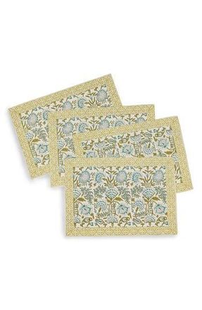 Tiramisu Scarlet Set of 4 Placemats in Green/Blue at Nordstrom Rack