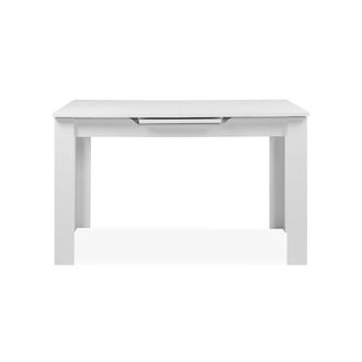 Calicosy Mesa de comedor extensible L125-165 cm - Blanco