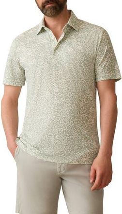 Faherty Movement Piqu&eacute; Polo in Dusty Sage Hilo at Nordstrom Rack, Size X-Large