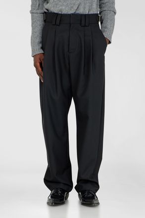 Diesel Tailored pants with denim detail - Pants - Man - Black