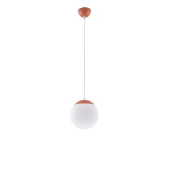 Sollux Lighting L&aacute;mpara colgantes ocre rojo acero/vidrio alt. 110 cm