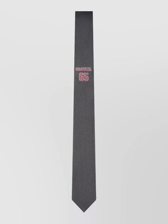 Thom Browne slim neck tie single icon design