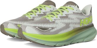 Hoka One One Clifton 9 GTX(r) Mens Running Shoes Slate/Aloe Vera : 11.5 D - Medium, Synthetic/Textile