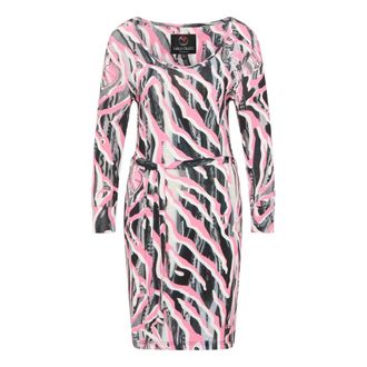 Carlo Colucci Allover Print Jurk - Dames - Korte kleedjes - Veelkleurig - M - Leer - Kleedjes