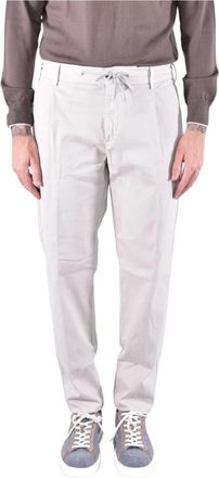 Eleventy Pleated Jogger - Heren - Chinos - Beige - W36 - Katoen - Broeken