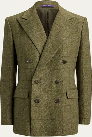 Ralph Lauren Collection Ramona Windowpane Tweed Jacket