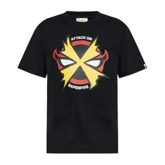 A Bathing Ape T-Shirts, male, Black, Size: 2XL T-shirt With Colorful Print