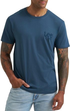 Lee Logo Graphic T-Shirt in Midnight Navy at Nordstrom, Size Xx-Large