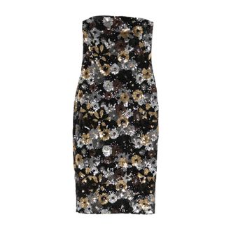 Max Mara Kleedjes, Dames, Veelkleurig, M, Pailletten, Vacillo Jurk met Pailletten en Midi-lengte