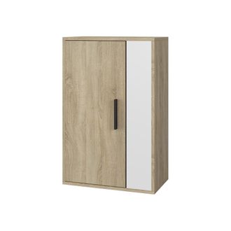 Vicco Estanter&iacute;a De Pared Berno, Sonoma/blanco, 50.1 X 78.4 Cm Con 2 Compartimentos Vicco