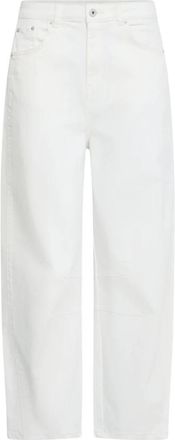 Ichi Ihziggy Wide Jeans - Dames - Cropped Jeans - Wit - W27 - Jeans