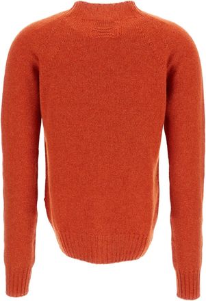 Drumohr Mock Neck Wool Sweater with Raglan Sleeves