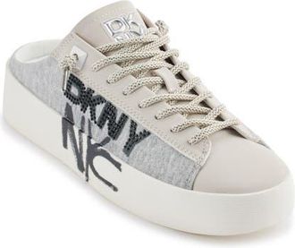DKNY Garren Graffiti Slip-On Sneaker in Grey/White at Nordstrom, Size 6.5