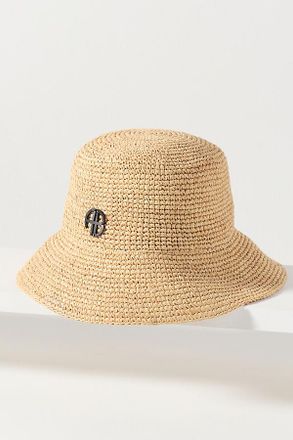 Anine Bing Cabana Raffia Bucket Hat