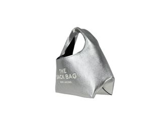 Marc Jacobs Leather Hobo Bag - Silver