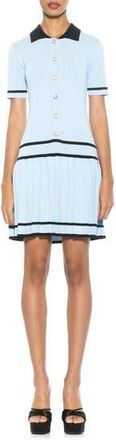 Alexia Admor Lucinda Short Sleeve Dress in Halogen Blue at Nordstrom Rack, Size X-Small