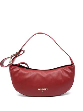Patrizia Pepe medium New Moon shoulder bag - women - CALFSKIN/Polyester - One Size - Red