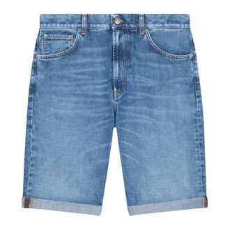 Dondup Loose Fit Denim Bermuda Shorts Blue