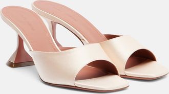 Amina Muaddi Lupita satin mules