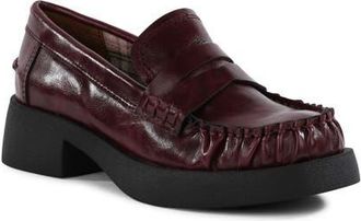 BC Footwear Fiction Faux Leather Penny Loafer in Burgundy at Nordstrom, Size 7.5