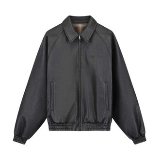 Arte Omkeerbaar Leren Uniformjack - Heren - Jassen - Zwart - Maat: L Leer