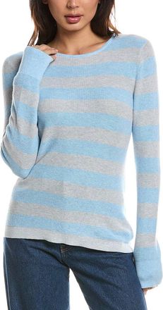 Fort&eacute; Cashmere Thermal Crewneck Cashmere-Blend Sweater