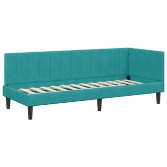 vidaXL Estructura De Cama En Esquina Tuquesa 80 Cm X 200 Cm Terciopelo Vidaxl