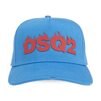 Dsquared2 Baseballpet - Heren - Petten - Blauw - ONE Size - Katoen - Accessoires