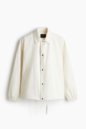 H&M Coachjacke aus Canvas in Regular Fit - Weiss