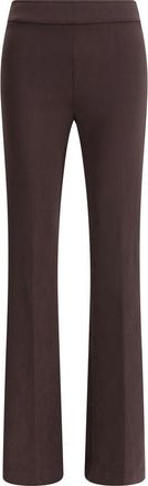 Avenue Montaigne Brown Elastane Flared Womens Pants